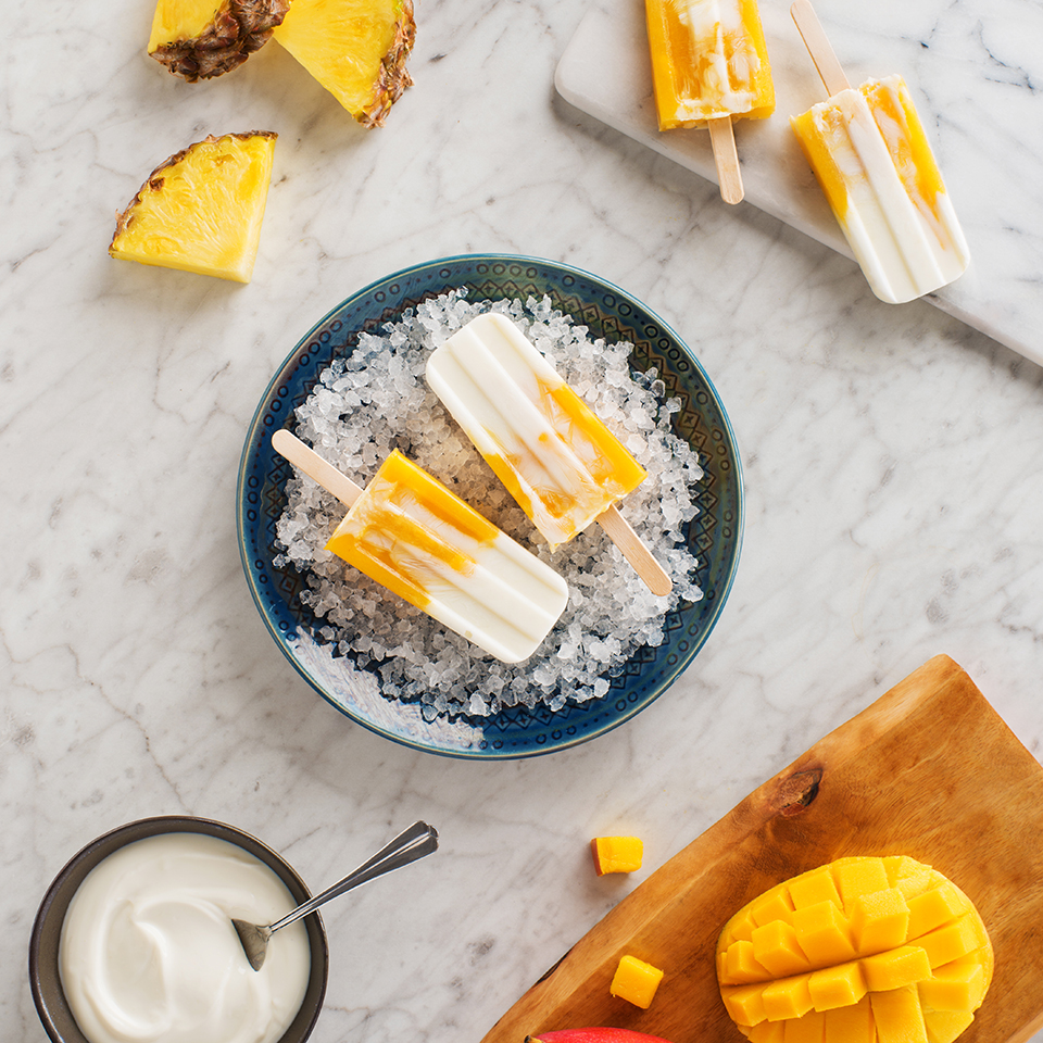 Barres glacées à la mangue tropicale, une recette savoureuse par Lassonde Service Alimentaire