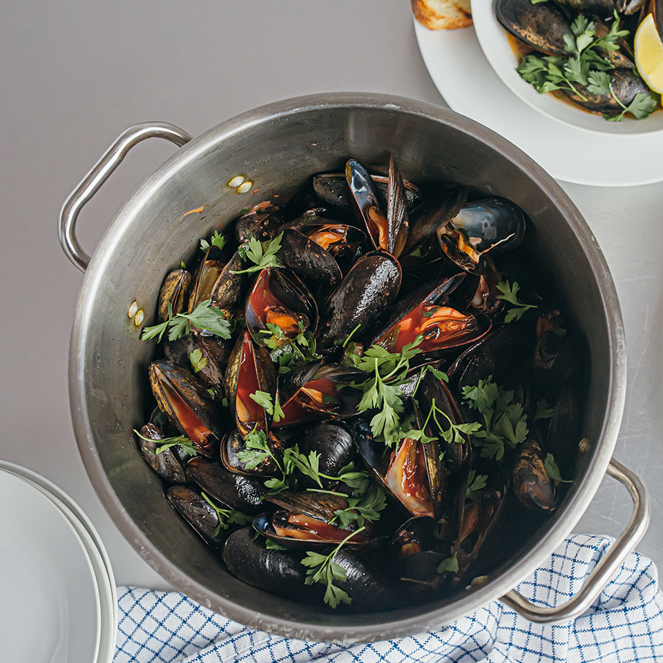 Moules à la tomate épicée, une recette savoureuse par Lassonde Service Alimentaire