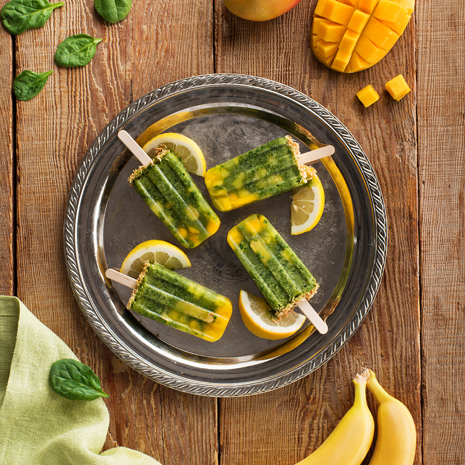 Barres tropicales glacées Vert ActivMC, une recette savoureuse par Lassonde Service Alimentaire