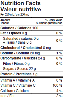 Informations nutritives
